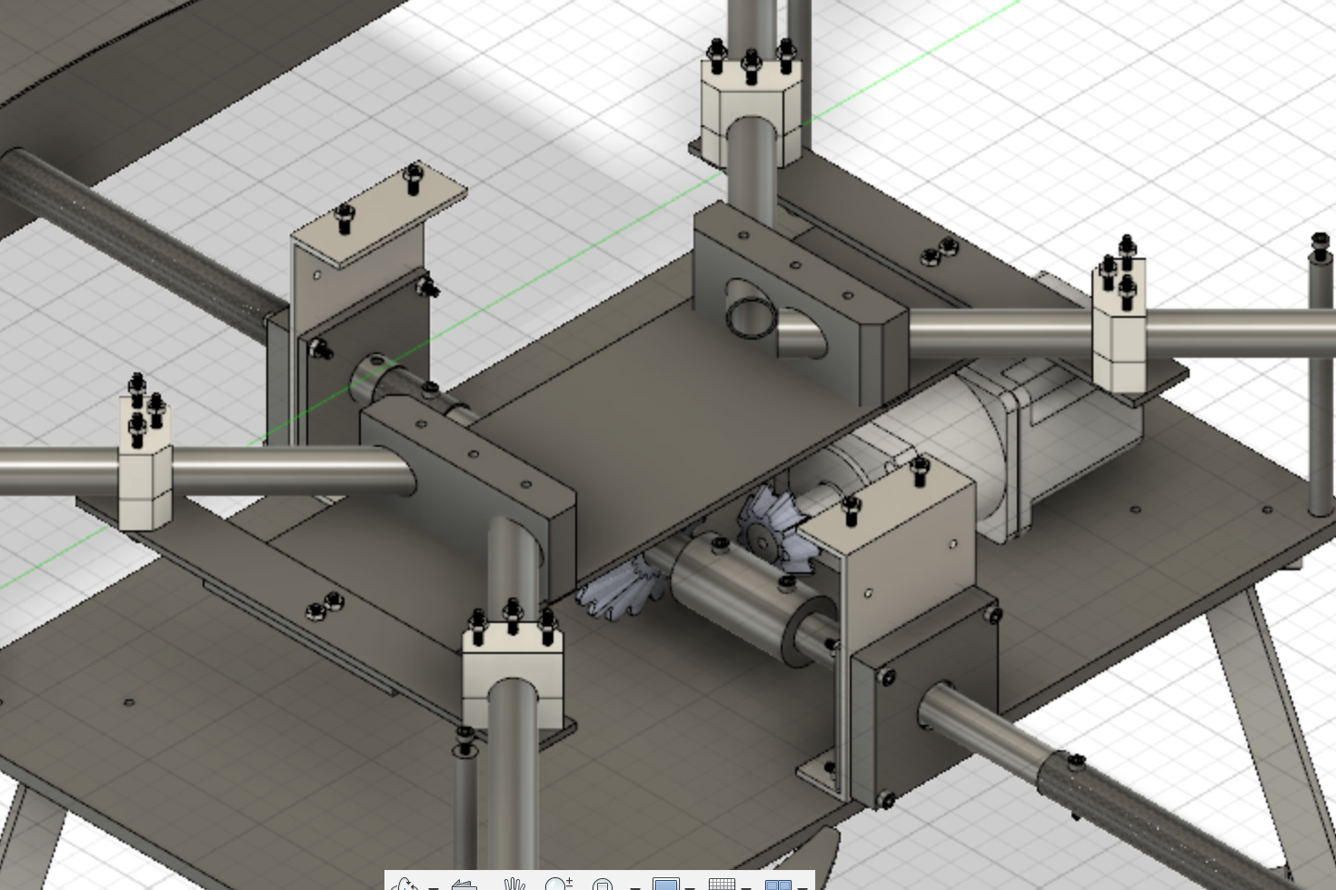 Cad model of the internals of our drone